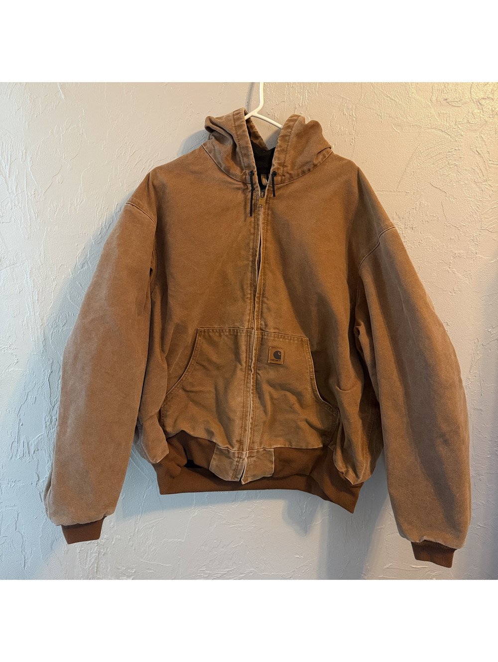 Vintage Carhartt J160 Brown Thermal Lined Duck Active Jacket Workwear 2XL